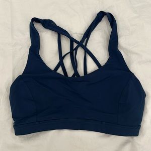 Lululemon Free to Be Sports Bra-Navy